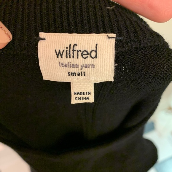 Wilfred Black Mini Knit Dress β¨ - Picture 3 of 3